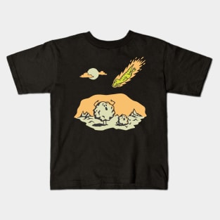 DINOSAUR METEOR Kids T-Shirt